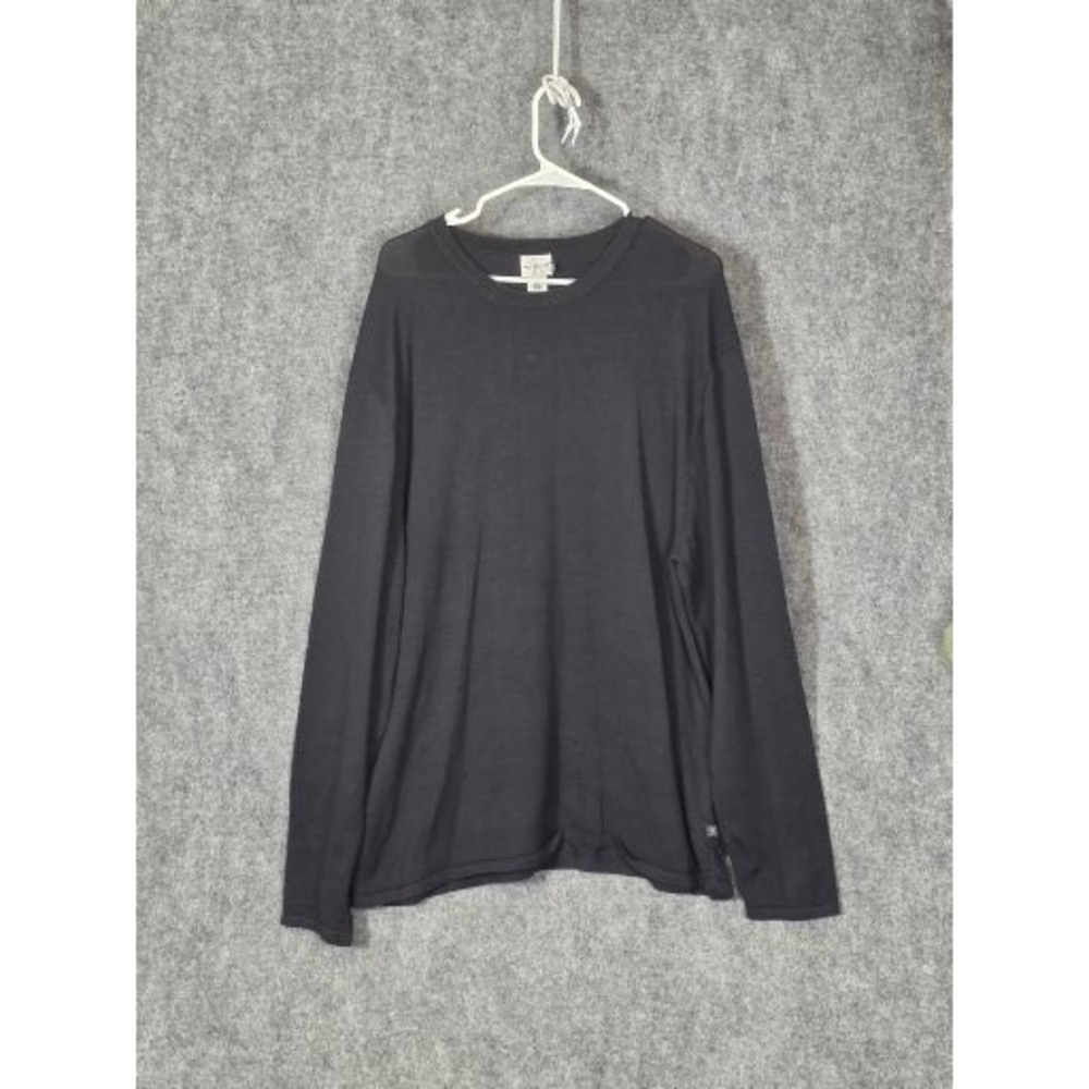 Calvin Klein Jeans Mens Long Sleeve Crew Neck T Shirt Black XL 100% Cotton Work